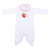 Monnalisa White Strawberry Babygrow Set