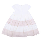 iDo Ivory & Beige Pleated Dress