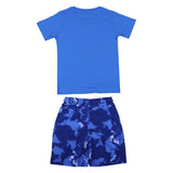 iDo Blue Graphic T-Shirt With Shorts