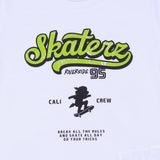 iDo White Skate Print T-Shirt With Shorts