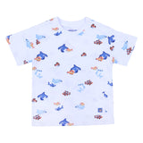 Mayoral Fish-Print Blue T-Shirt