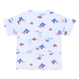 Mayoral Fish-Print Blue T-Shirt