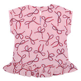 Mayoral Pink & White Printed Cotton Shorts Set