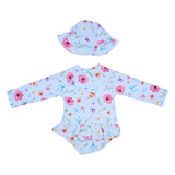 Mayoral Aqua Swimwear Set Newborn With Hat