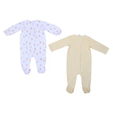 Mayoral Newborn White & Yellow Hot Air Balloon Babygrow