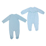 Mayoral Aqua Blue Embroidered Sleepsuit