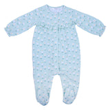 Mayoral Aqua Blue Embroidered Sleepsuit