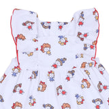 Mayoral White Printed Dress Newborn With Nappy Cover