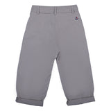 Moncler Grey Pleated Relaxed-Fit Trousers