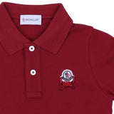 Moncler Moncler Crab Logo Patch Cotton Pique Polo