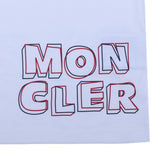 Moncler White Cotton Logo T-Shirt