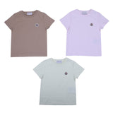 Moncler Classic White Logo Patch Cotton T-Shirt