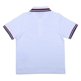 Moncler White Cotton Polo Shirt