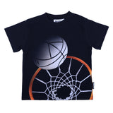 Molo Black Riley Basketball-Print T-Shirt