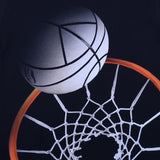 Molo Black Riley Basketball-Print T-Shirt
