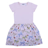 Molo Peach Butterfly & Bow Dress