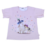 Molo Peach Bunny & Duckling Pink T-Shirt