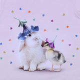 Molo Peach Bunny & Duckling Pink T-Shirt