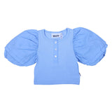 Molo Blue Puff Sleeve Top