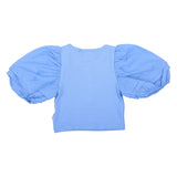Molo Blue Puff Sleeve Top