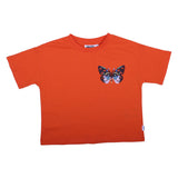 Molo Orange Butterfly T-Shirt