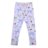 Molo Multicolor Floral Bow Organic Cotton Leggings