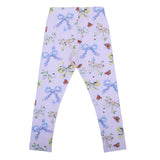 Molo Multicolor Floral Bow Organic Cotton Leggings