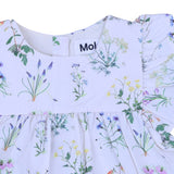 Molo Off-White Wildflower Flutter-Sleeve Dress