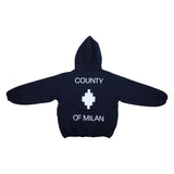 County Black Reversible Hooded Windbreaker