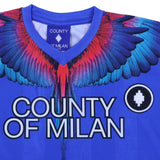 County Blue Soccer T-Shirt With Wing Print