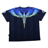 County Black Soccer T-Shirt With Wing Print
