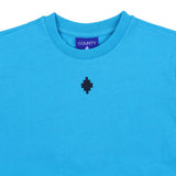 County Blue Embroidered Logo T-Shirt