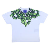 County White T-Shirt With Snake Print