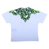 County White T-Shirt With Snake Print