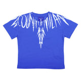County Blue Distressed Logo Graphic T-Shirt