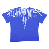 County Blue Distressed Logo Graphic T-Shirt