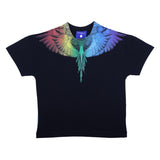 County Black Rainbow Wings Graphic T-Shirt
