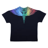 County Black Rainbow Wings Graphic T-Shirt