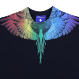 County Black Rainbow Wings Graphic T-Shirt