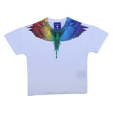 County White Rainbow Wings Graphic T-Shirt