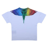 County White Rainbow Wings Graphic T-Shirt