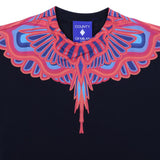 County Black Psychedelic Wings Graphic T-Shirt