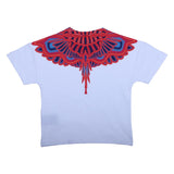 County White Psychedelic Wings Graphic T-Shirt
