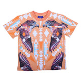 County Orange T-Shirt With Eagle Print