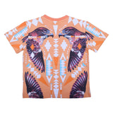 County Orange T-Shirt With Eagle Print