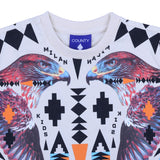 County White T-Shirt With Eagle Print