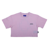 County  Pink Rhinestone Graphic Cropped T-Shirt