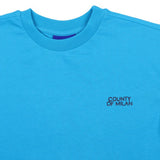 County Blue Rhinestone Graphic Cropped T-Shirt