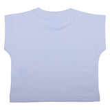County White Geometric Wings Graphic T-Shirt