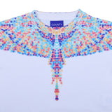 County White Cropped Confetti Wings T-Shirt